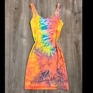 Rainbow tie dye dress 🌈🤩